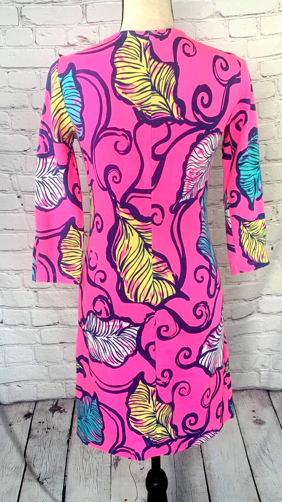 NEW Lilly Pulitzer Clarke Leaves in the Breeze Tropical Terry Cotton Dress Small