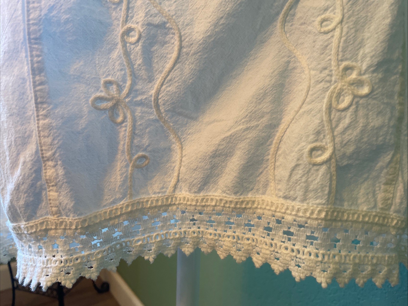 Alexandra Fashion From Peru 100% Cotton Embroidered Strapless Mini Dress Small