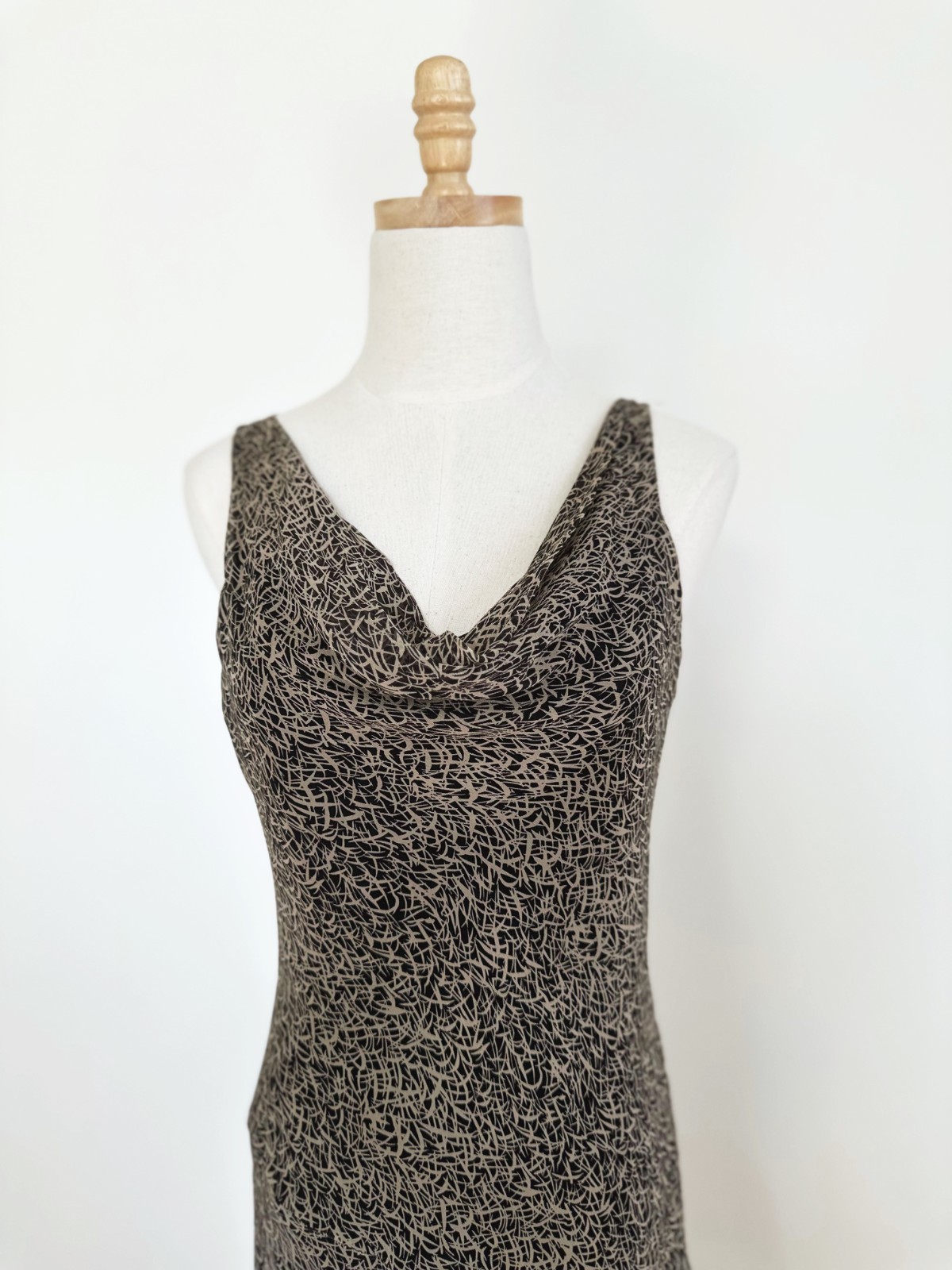 Jonathan Martin 100% Silk Slip Dress Size 8 Fairy Grunge Asymmetrical Bias Y2K