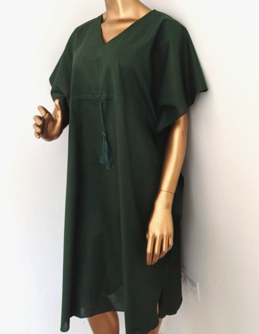 Indian Hand made Cotton Kaftan Dress Floral Print for Women All Season Caftan