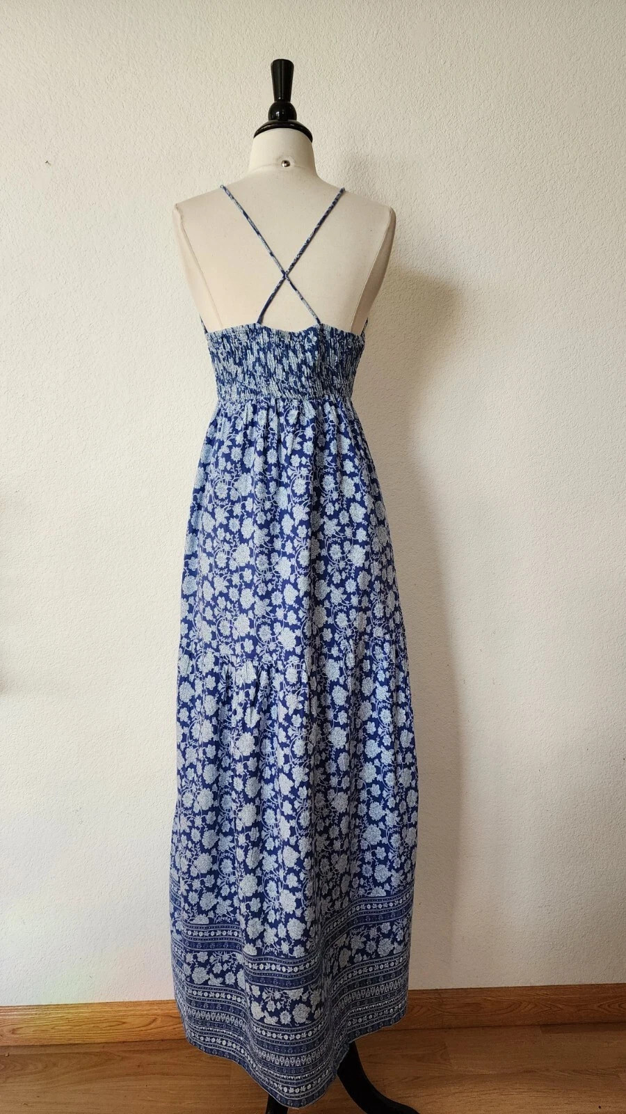 New Anthro Maxi Dress Size Small Linen Wedding Romantic Europe Vacation Coquette