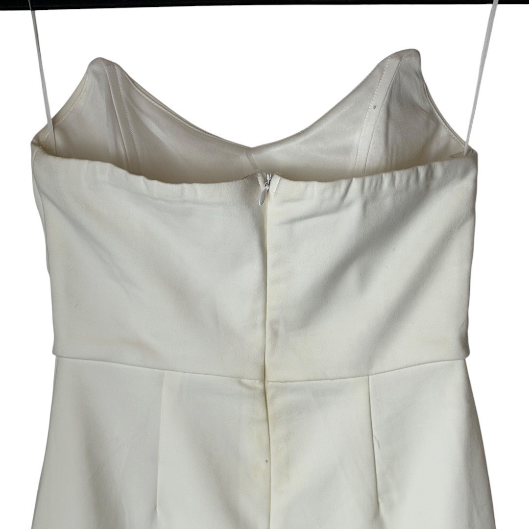 Superdown Stevie Mini Dress Womens XS White Strapless Boned Party Cocktail