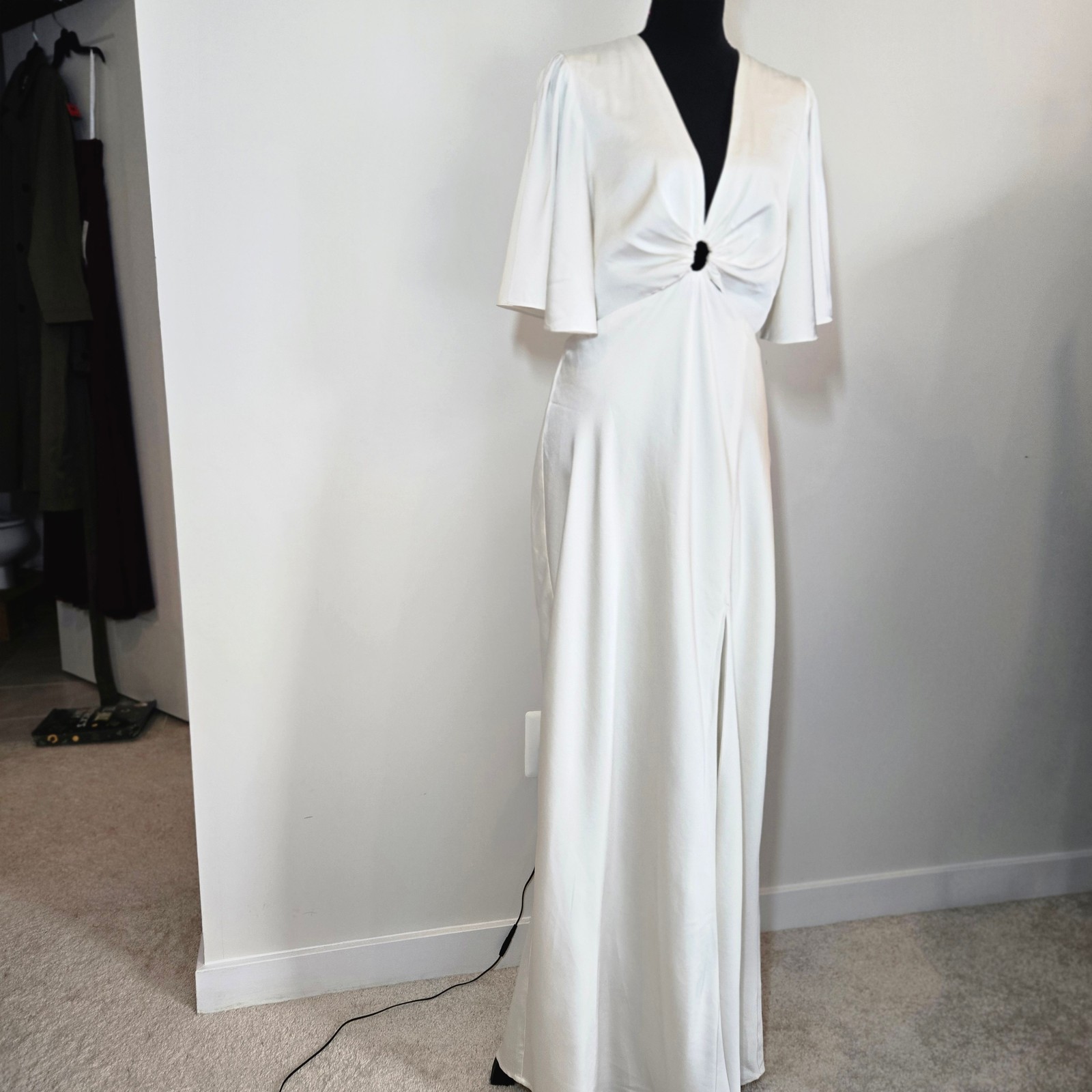 Abercrombie & Fitch White Formal /Wedding Dress Gown Dress L