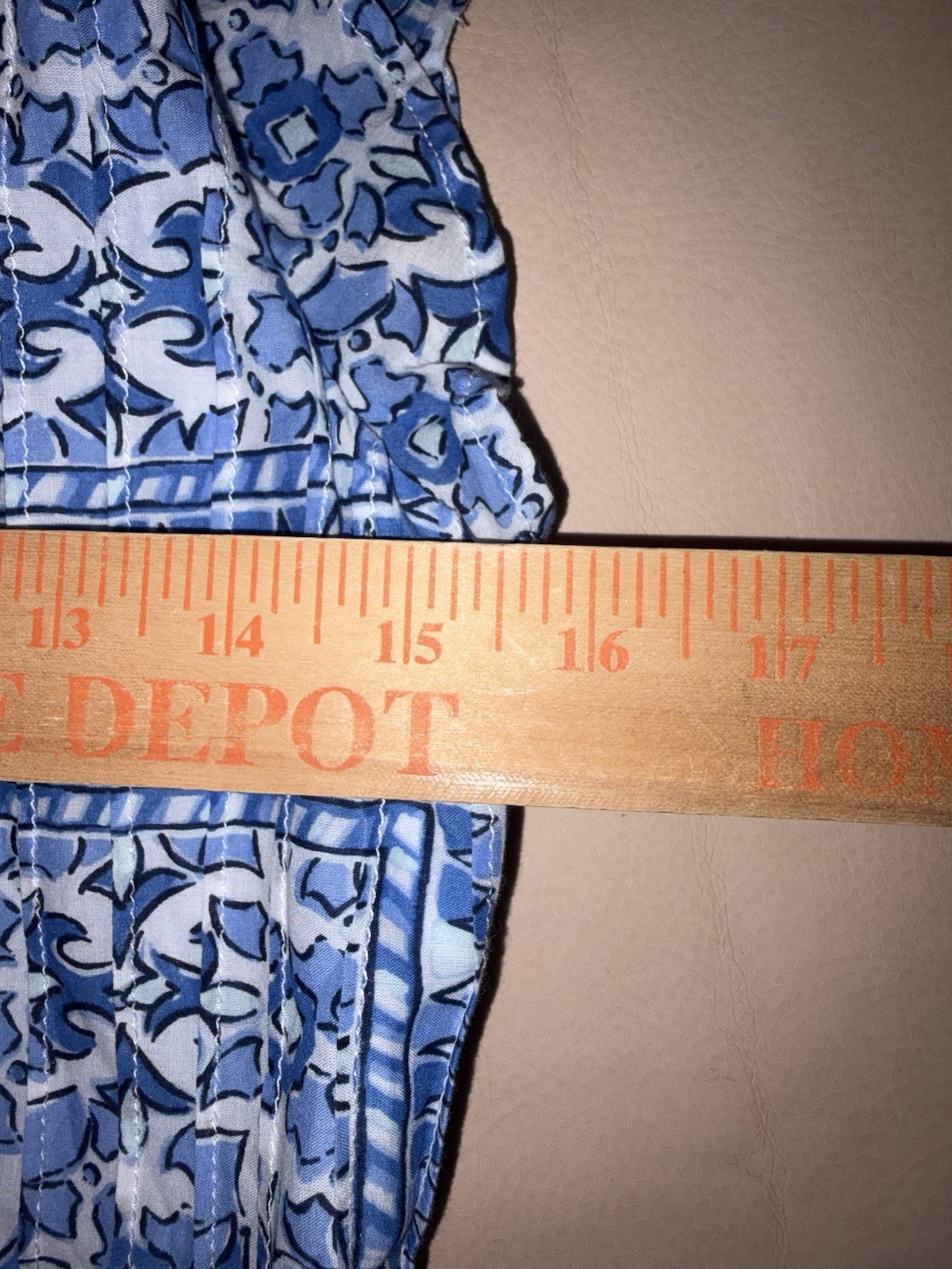 Vineyard Vines Cay Scarf Print Pintuck Mini Dress Blue White XS Ruffled Tiered