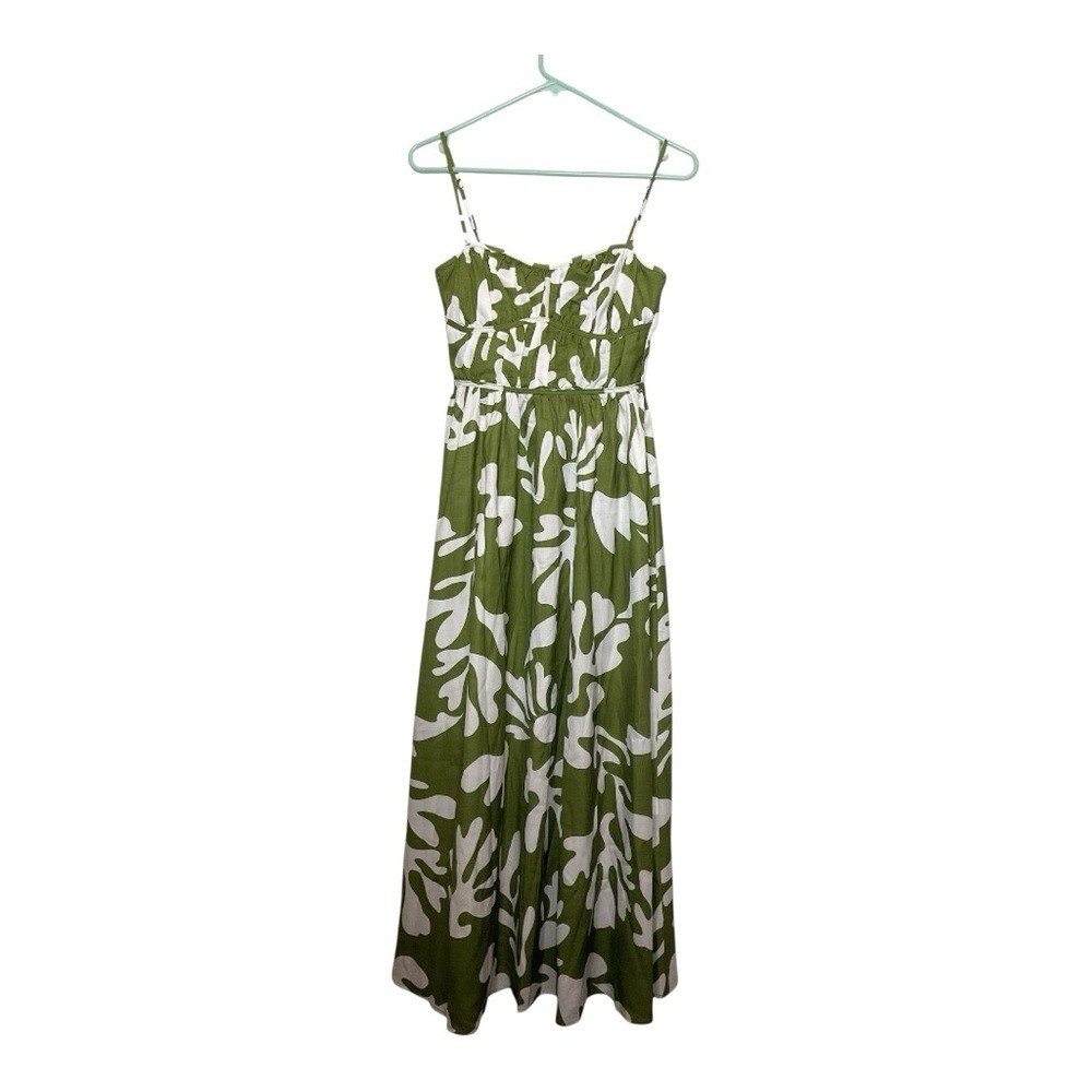 Women’s NWT Runaway the label green Payton print maxi dress, size XS