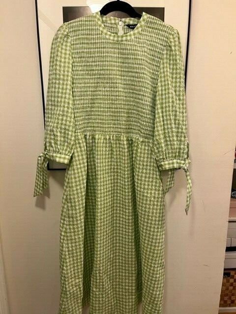 Brand New Green Gingham Whistles Dress, Size US 14 (not usually available in US)