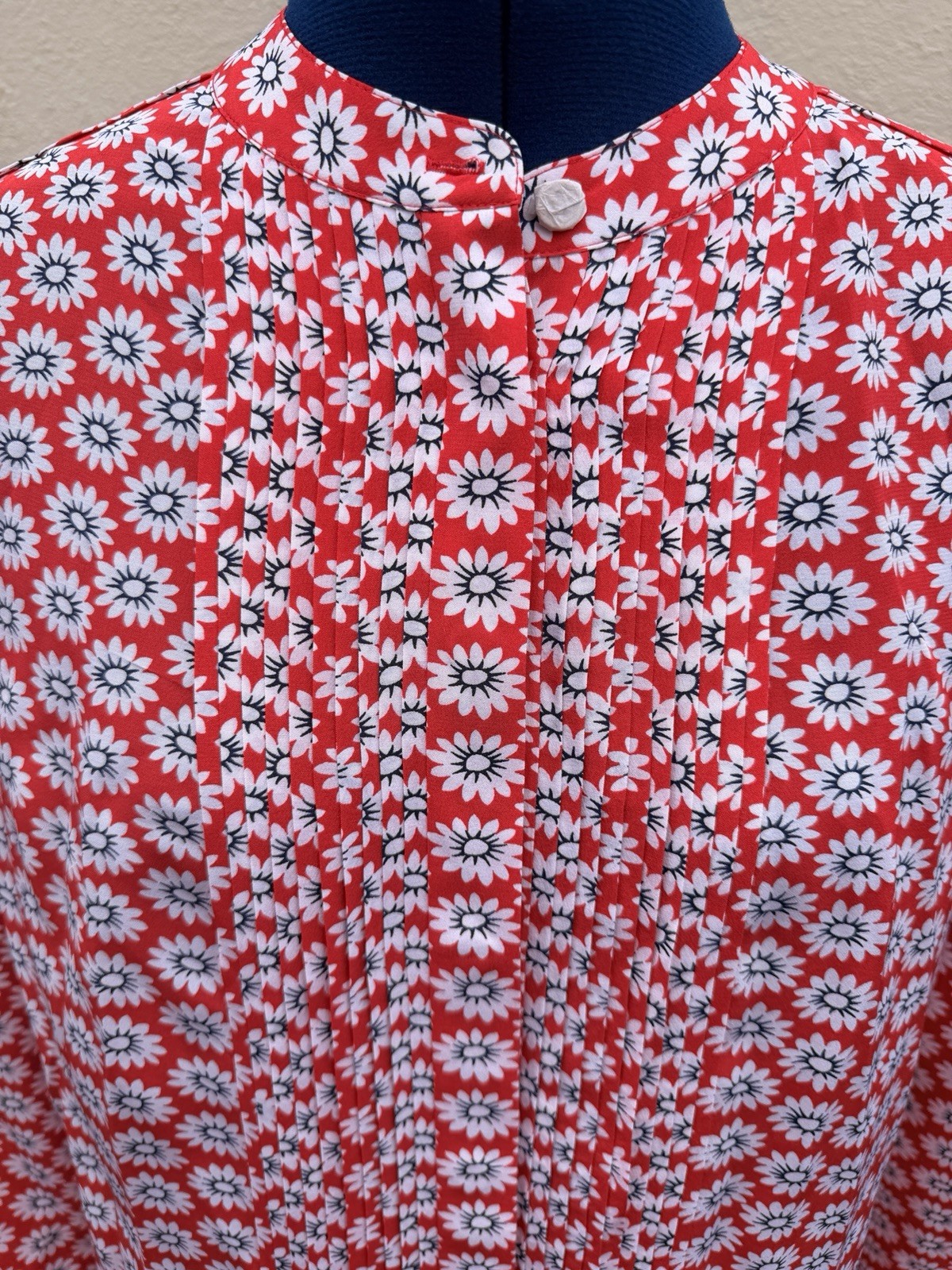 Tory Burch Nantucket Red Primrose Cora Silk Size 8 Dress NWT