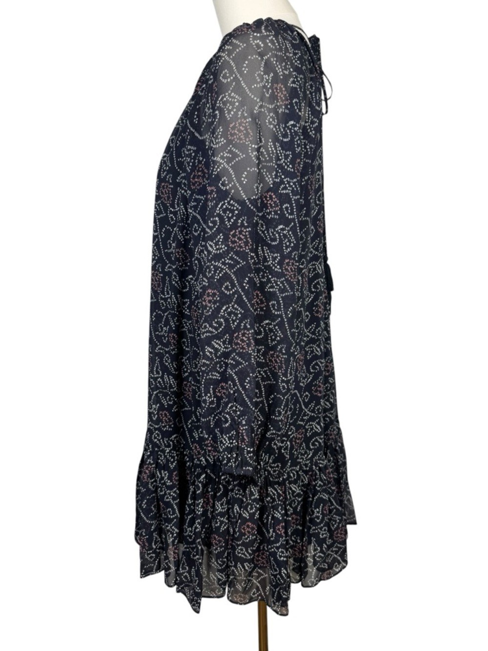 Ulla Johnson Silk Adena Mini Dress Shibori Size 2