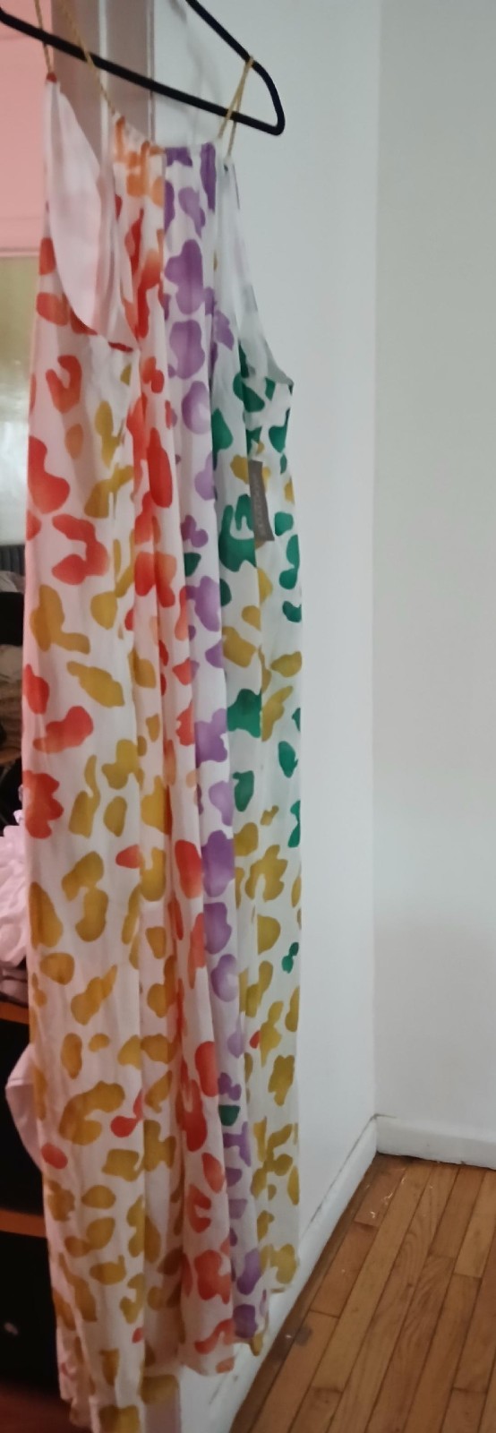 Eva Mendes collection Polyester Colorblock Long Maxi Dress Women’s Size XXL NWT.