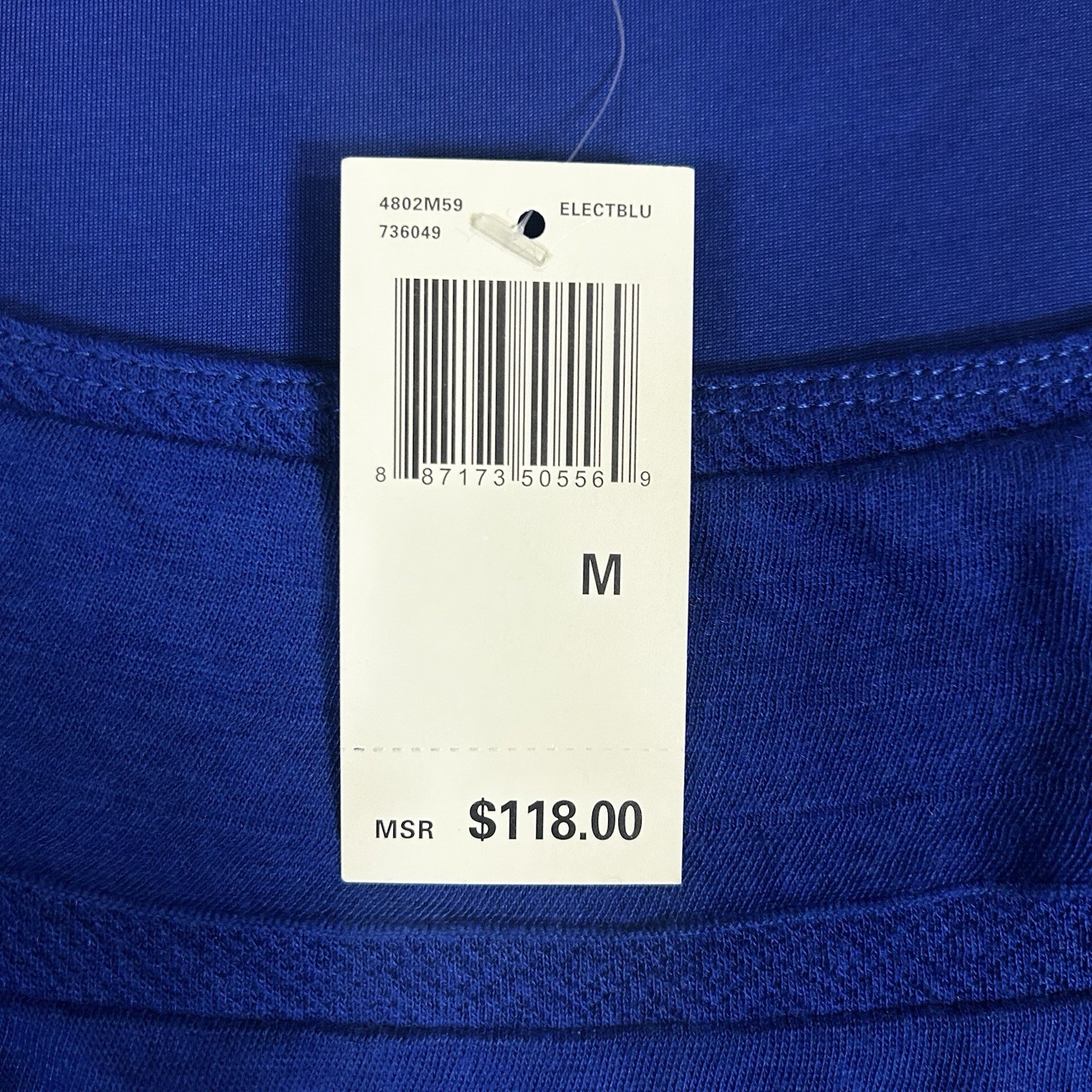 Max Edition Womens M Blue Ruffled Short Sleeve Dress Casual NWT $118