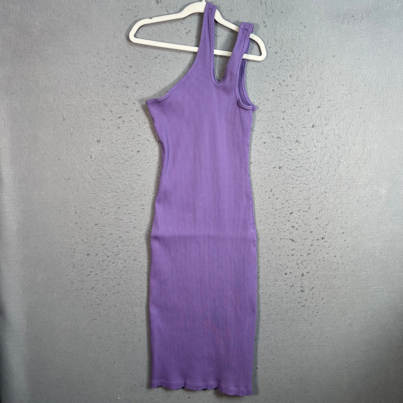 Asos Design Womens Size 2 Purple Ribbed Knit Tank Dress