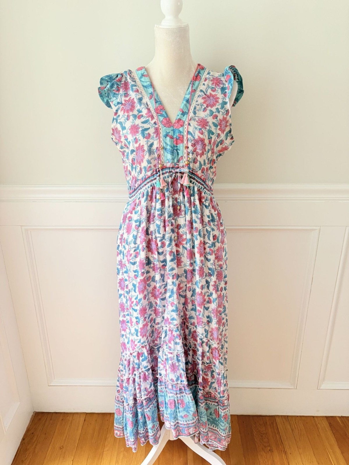 Alicia Bell Annabelle Maxi Dress V Neck M