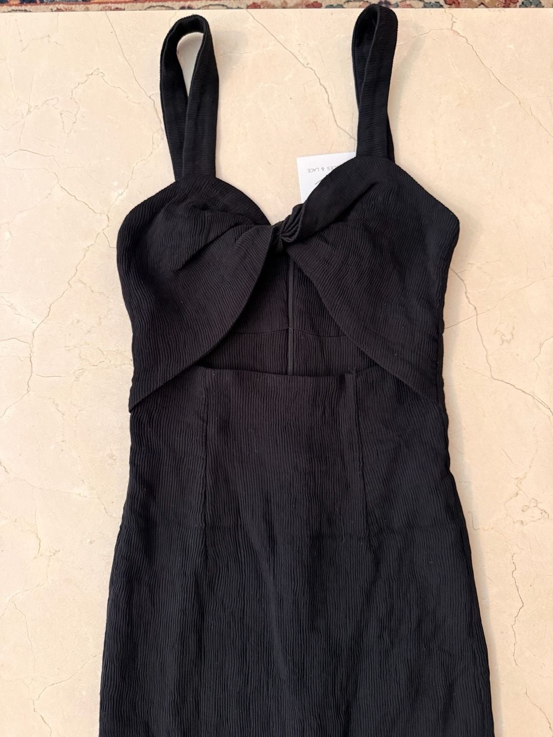 Olivaceous No Looking Back Ribbed Cutout Midi Dress