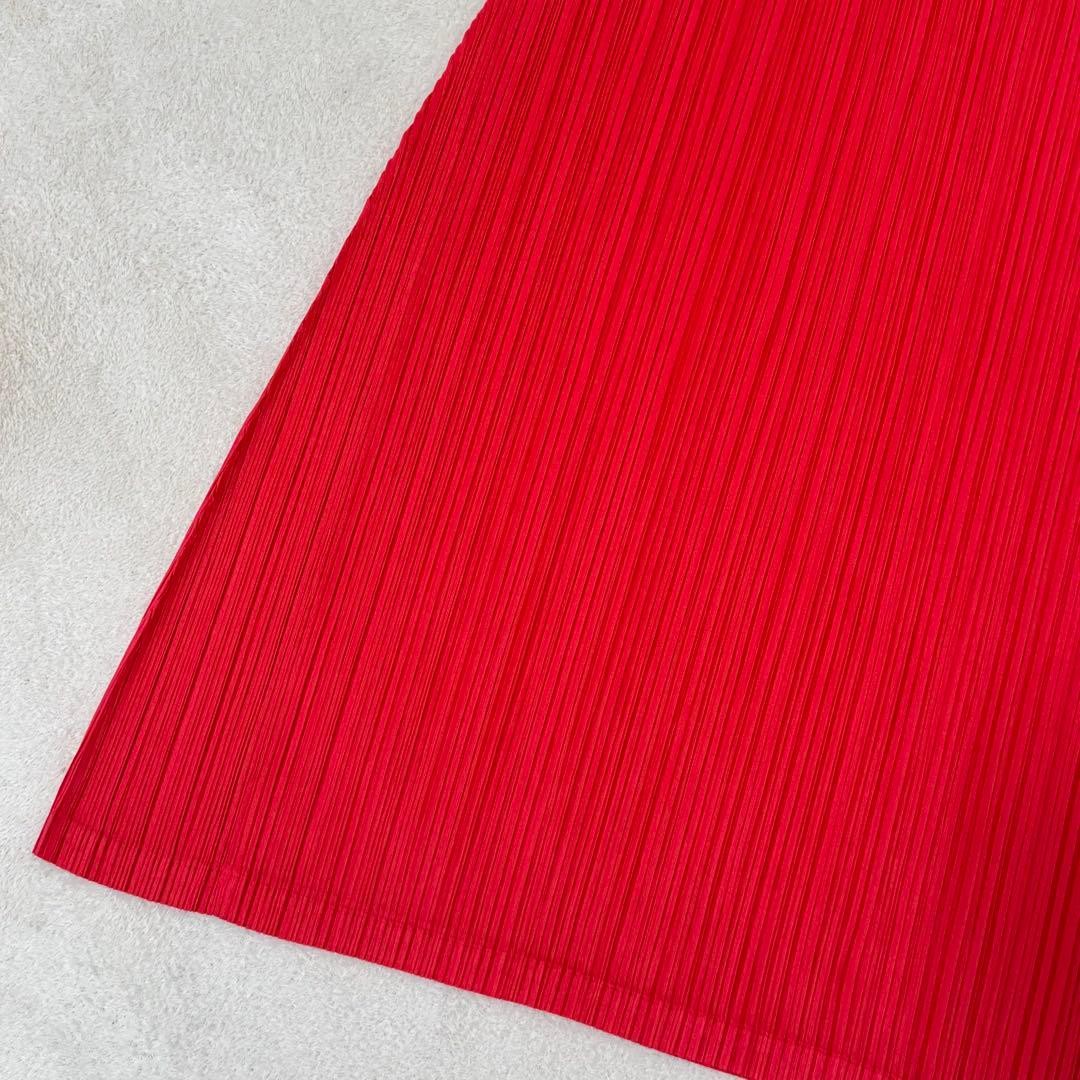 Used Very beautiful item✨PLEATS PLEASE Pleats long dress red variant