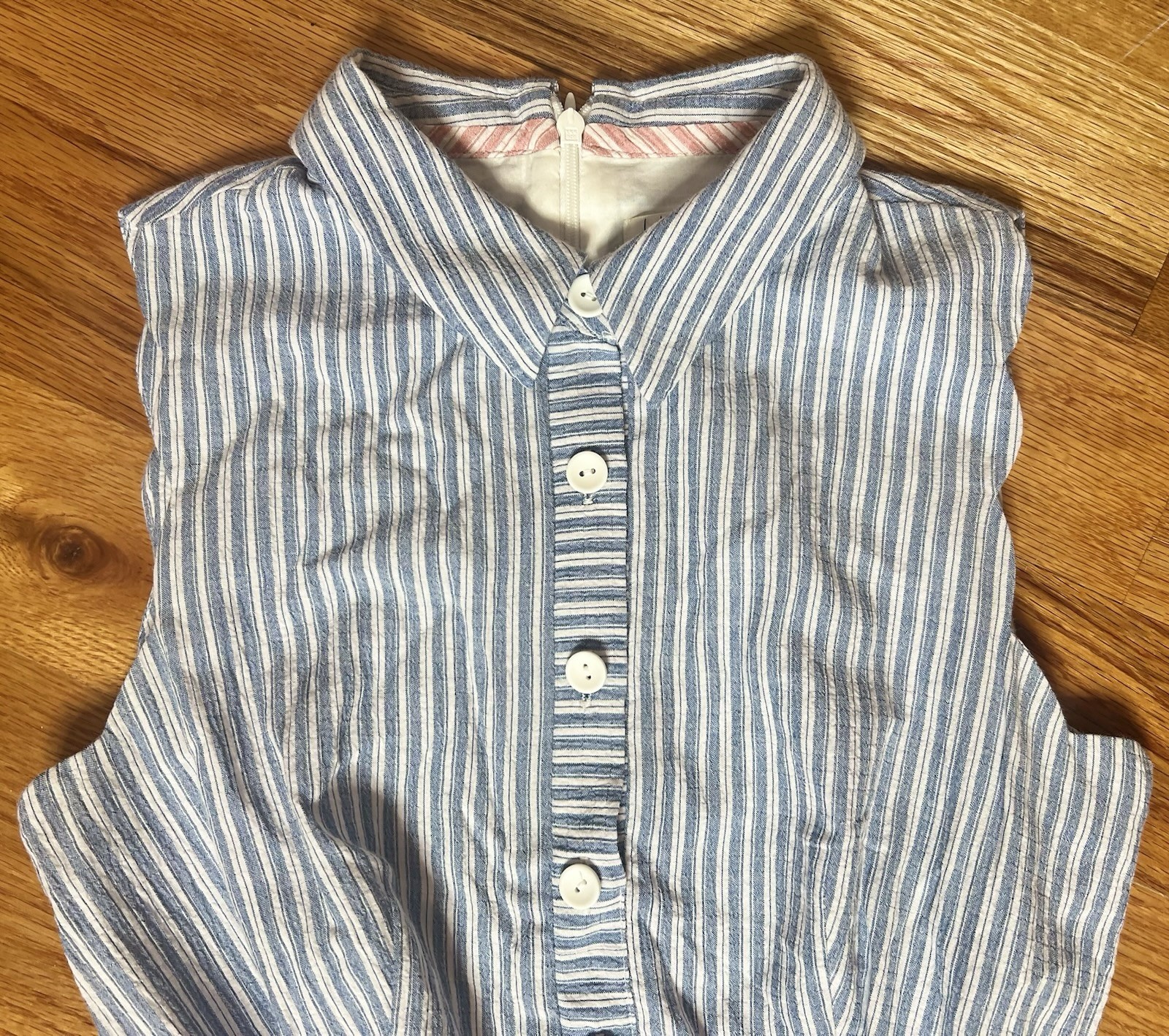 Harper Rose Women’s Size 4 Belted Striped Shift Dress Cotton Blend Lined