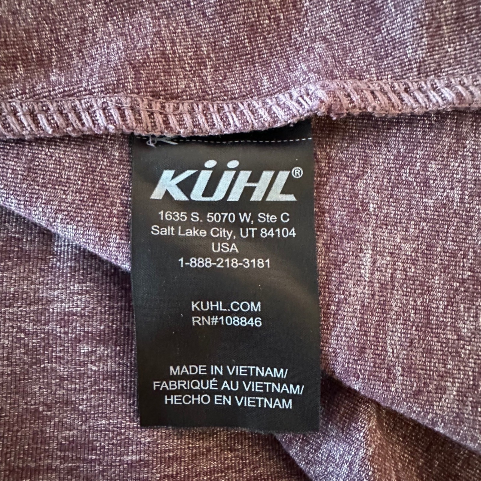 Kuhl Harmony Active Tank Dress Size M Purple Stretch Built In Bra Performance