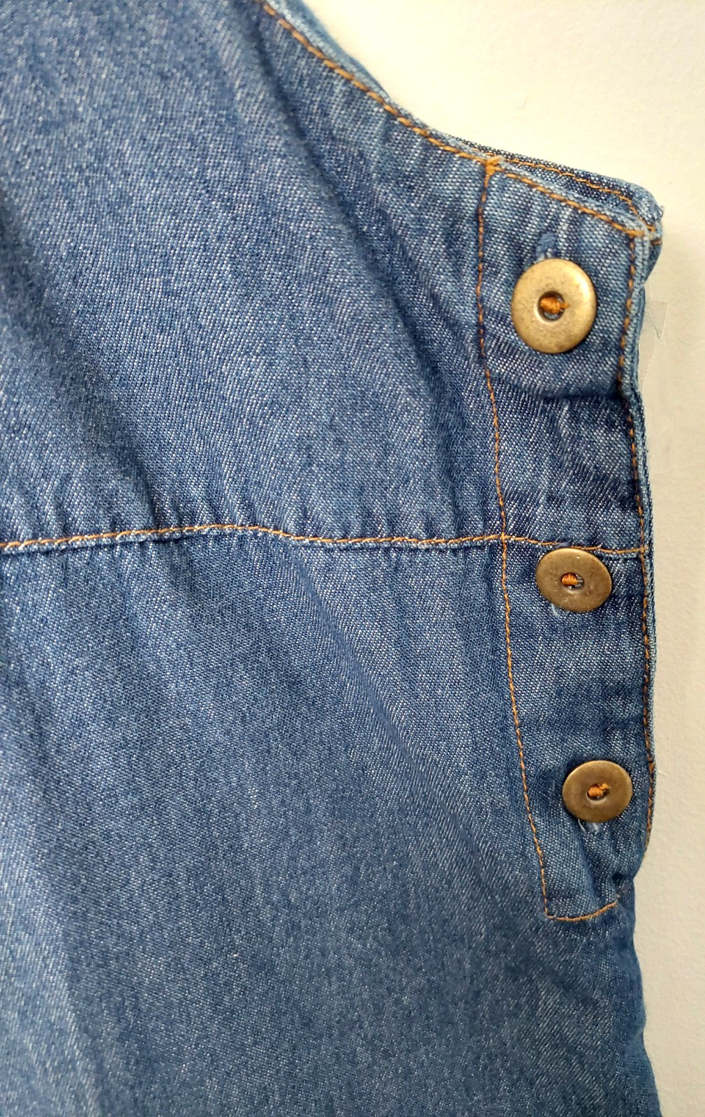 VTG White Stag Overall Dress Shift Jumper Denim Cotton Women’s Plus Sz 26
