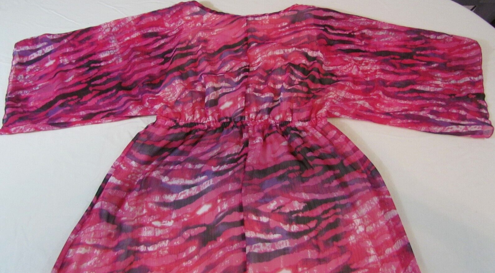 PINK ROSE PREMIUM QUALITY SIZE LARGE MADE IN U. S. A .WOMAN MAXI DRESS