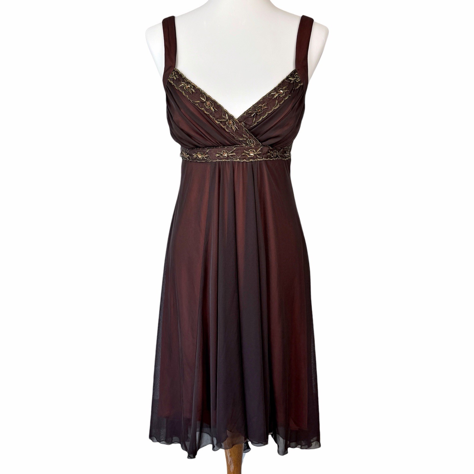 Vintage Y2K Midi Dress Womens Medium Black Asymmetrical Whimsigoth Romantic Mesh