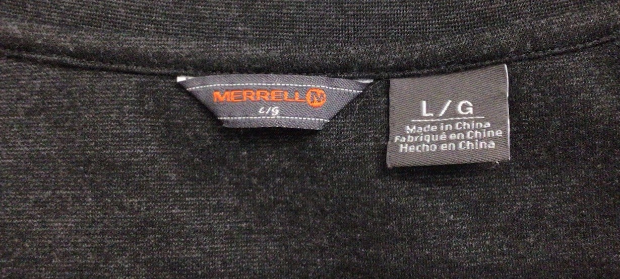 Merrell Solid Gray Dress 3/4 Sleeve Women’s Size Large Stretch Zipper Pocket