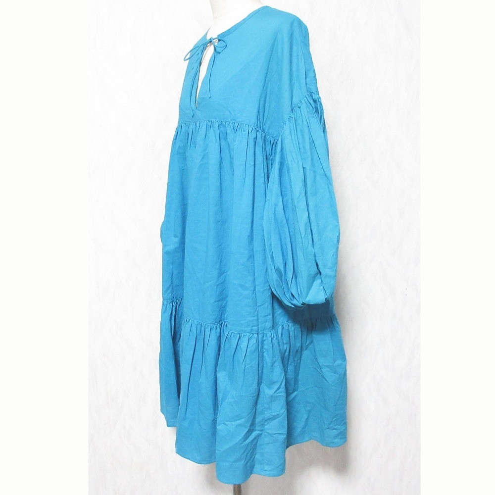 JOURNAL STANDARD 23SS Cotton Tiered Puff Dress 23040400500010 Blue Women USED