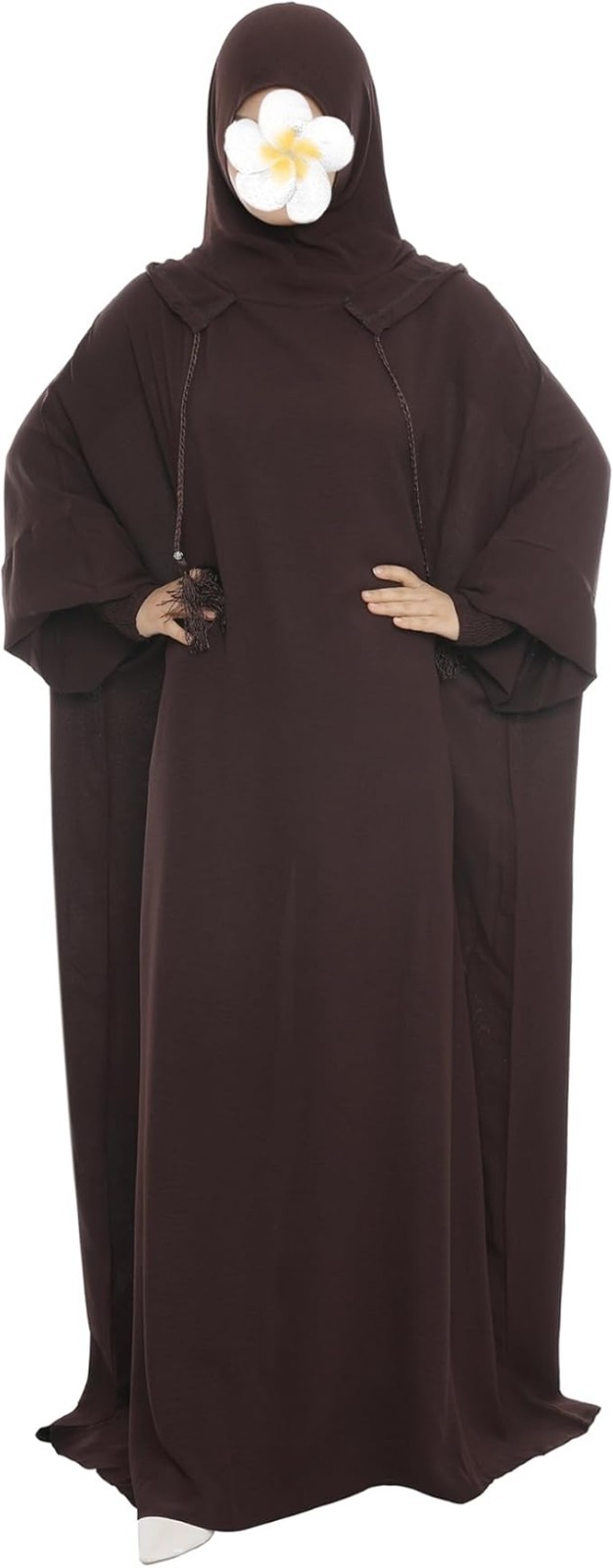 Women’s One Piece Hooded Muslim Abaya Dress Islamic Prayer Jilbab Maxi Robe