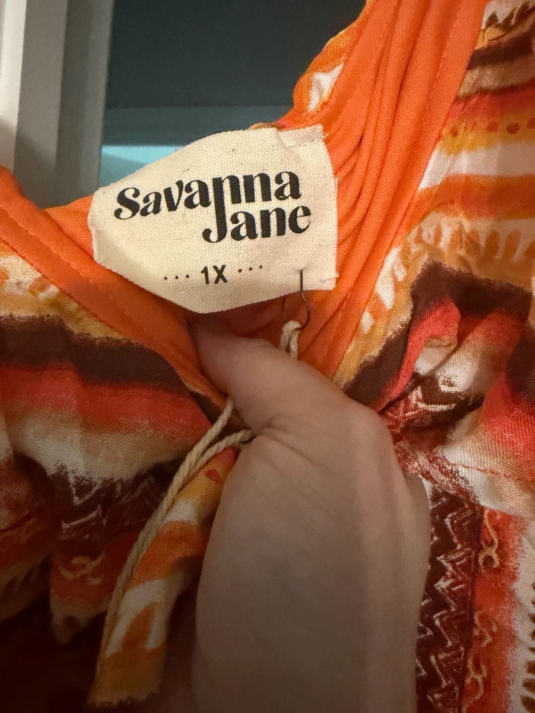 Savanna Jane Orange Striped One-Shoulder Ruffle Dress