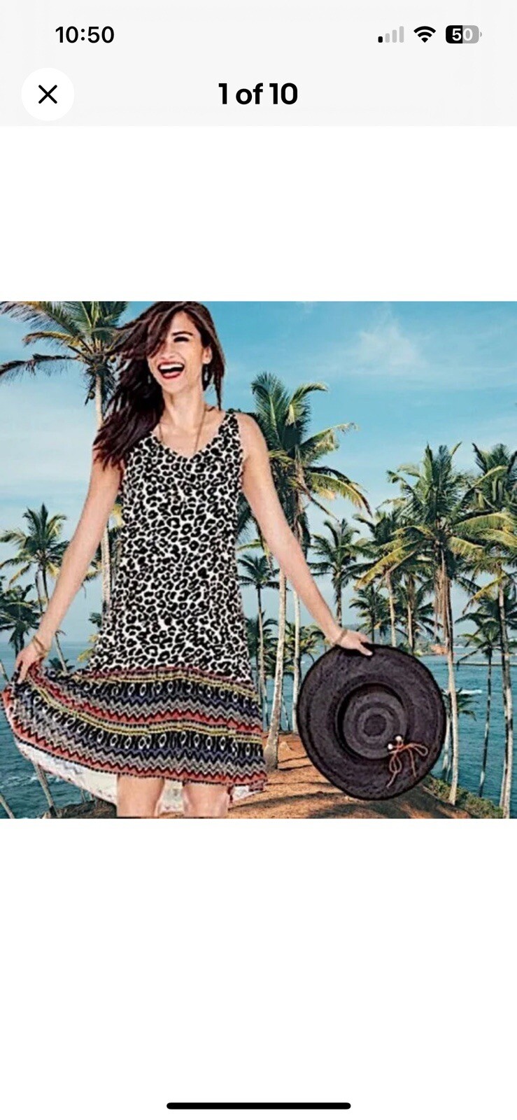 CAbi 5115 Safari Leopard Print Ruffle Slip Dress Size XS Animal Print Boho Lined