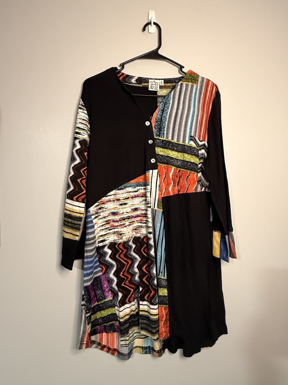 Parsley & Sage Mixed Print Tunic Dress – Women’s Medium