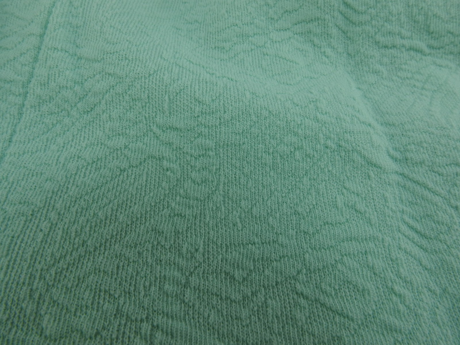 Vintage Mint Green Textured Handmade Look Shift Dress Sleeveless Mod MCM Sz M L