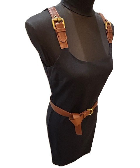 Michael kors Navy Belted Dress w/Buckle Detail on Shoulder & Removable Belt (S )