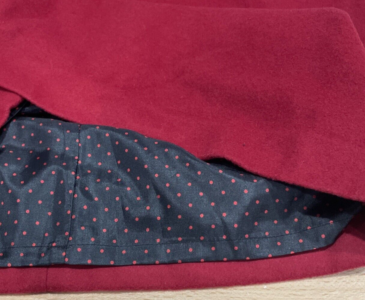 J. Crew Red Wool Cashmere Blend Soft Sleeveless Dress Side Pockets Women Size 4