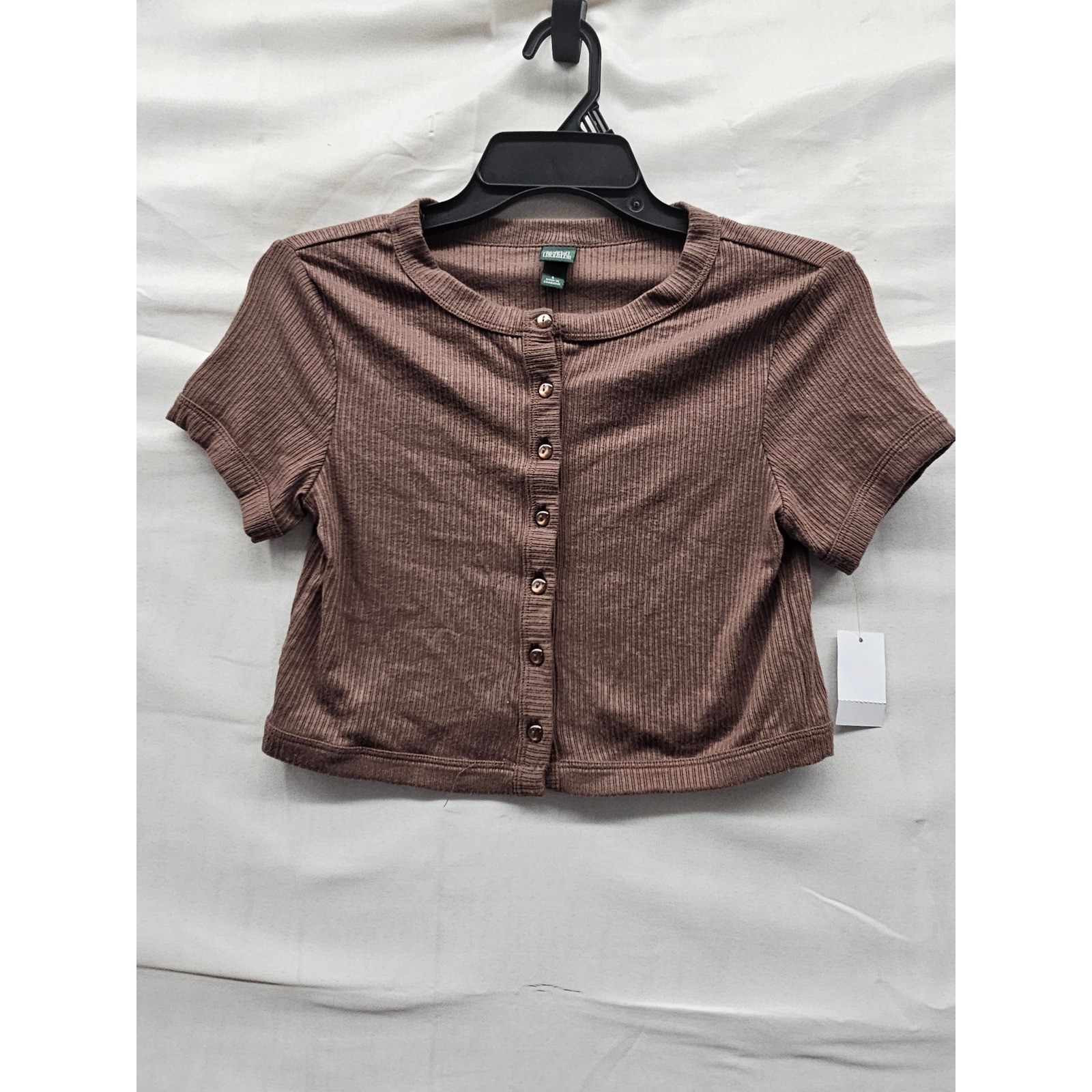 Wild Fable Womens Ribbed Maxi Dress Cardigan Set Brown Polyester Blend Size S