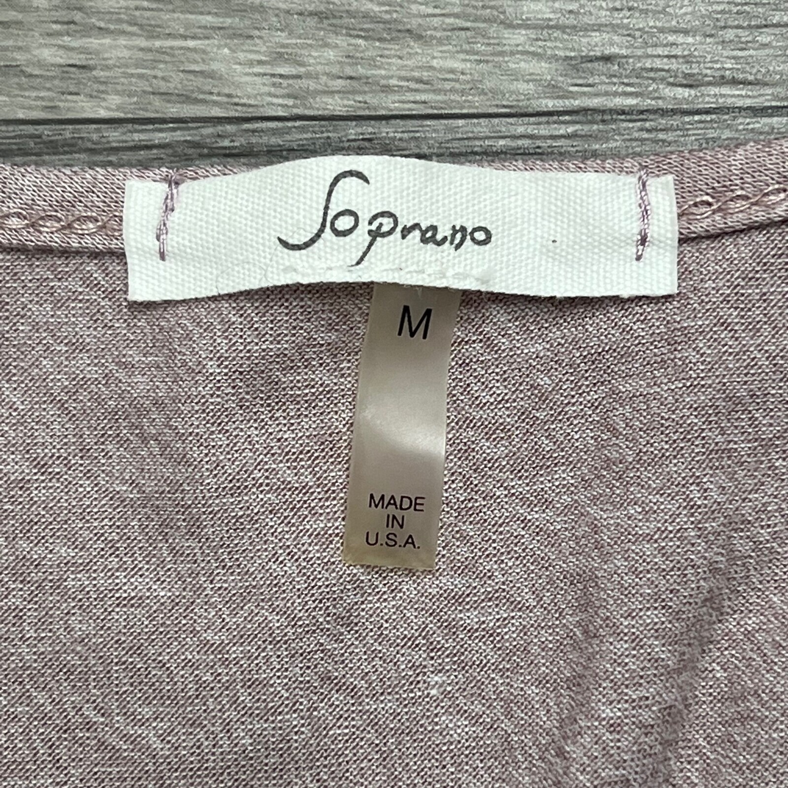 SOPRANO Round Neck Cold Shoulder Sleeve Pink Shirt Dress Women’s Size Medium