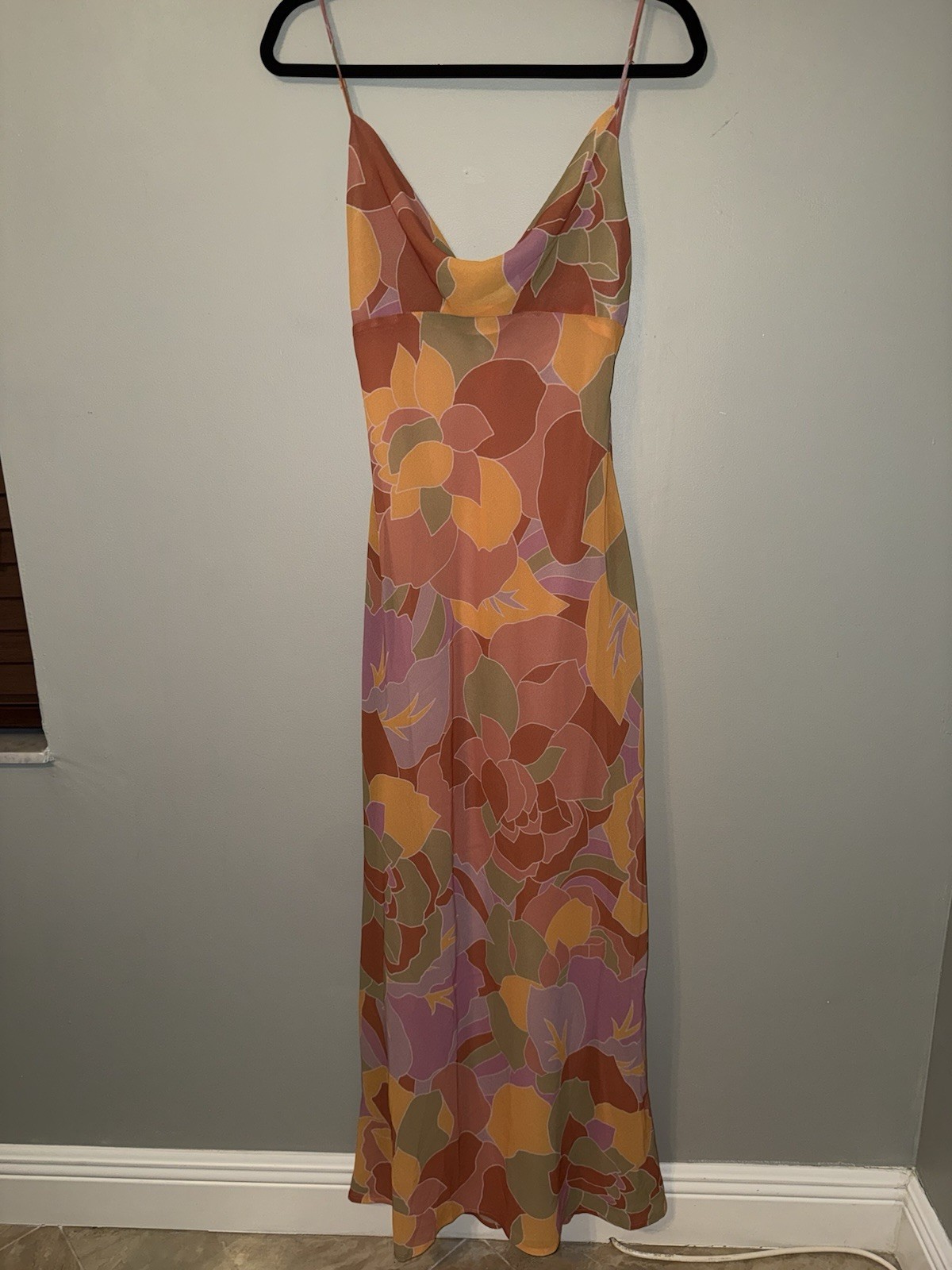NWT Runaway The Label Sienna Multicolour Slip Dress Maxi summer size 6 / Medium