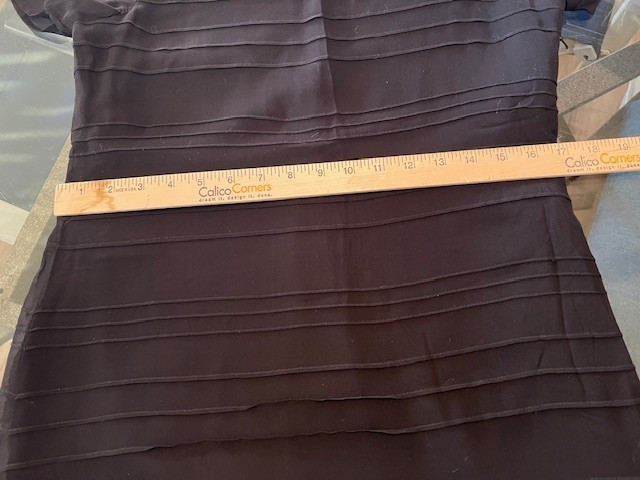 Dana Buchman Sz 4 Black 100% Silk Sheer Lined Short Sleeve Long Maxi Dress