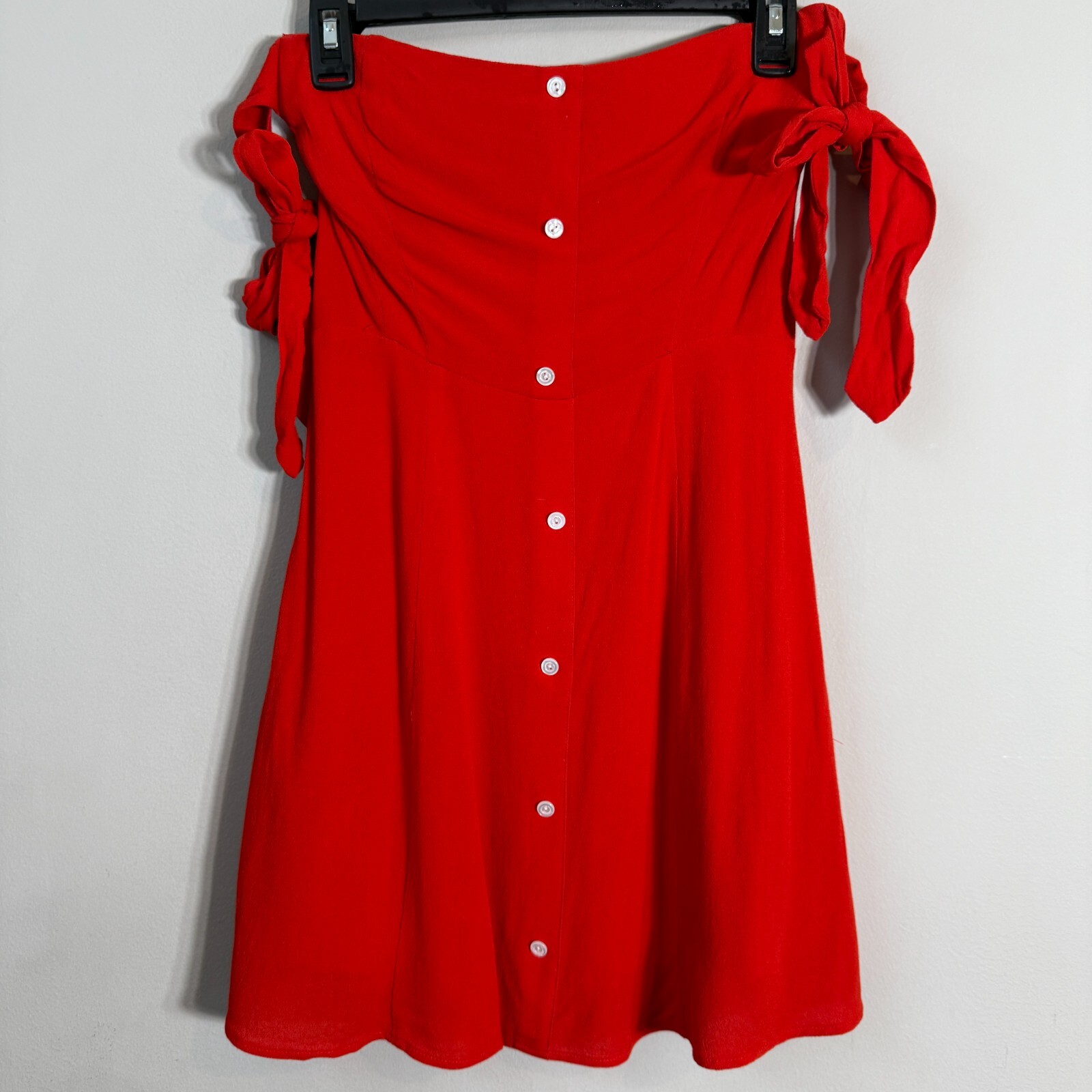 Capulet Giulia Off the Shoulder Mini Dress Womens Small Cherry Red Revolve Party