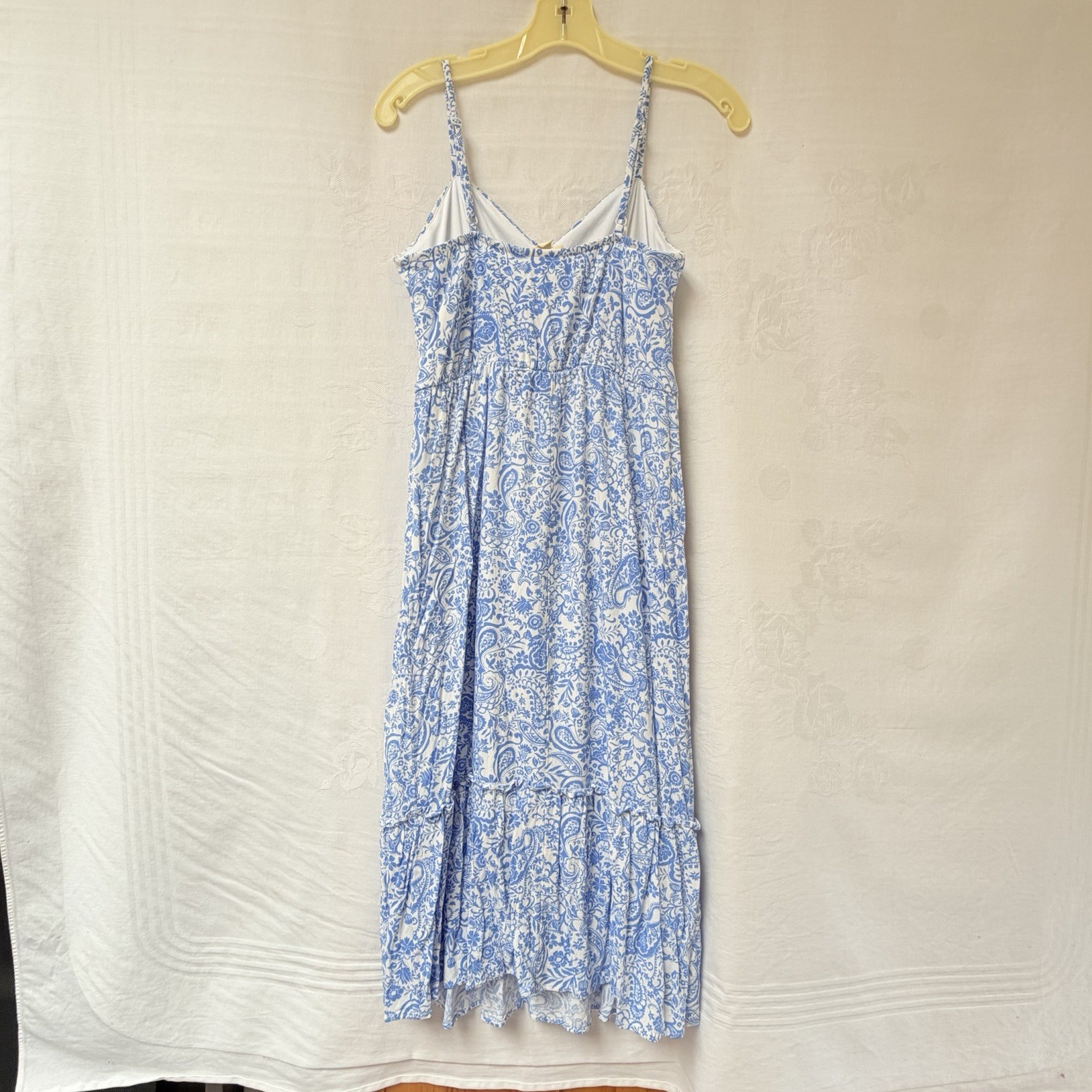 The General Good Blue Floral Maxi Dress Summer Cottagecore Beachy Boho Flowy