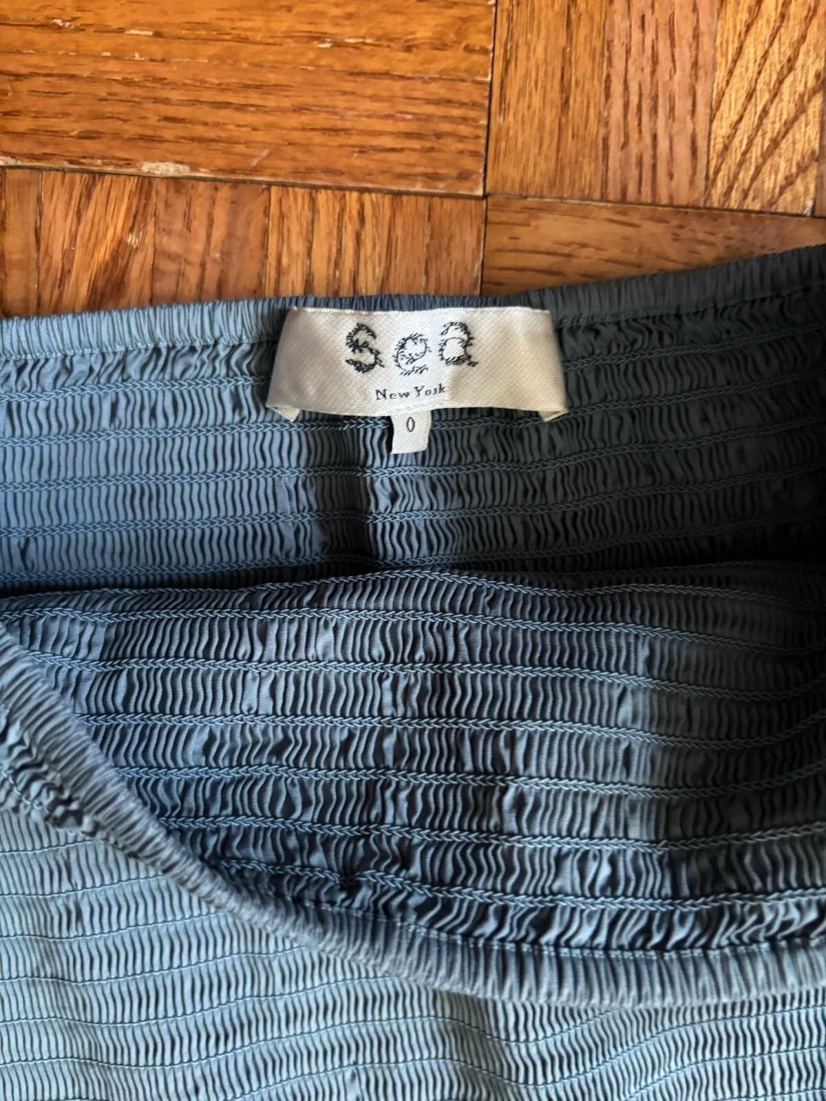 Sea NY Dress Size xs Or 0 Green/blue Cotton