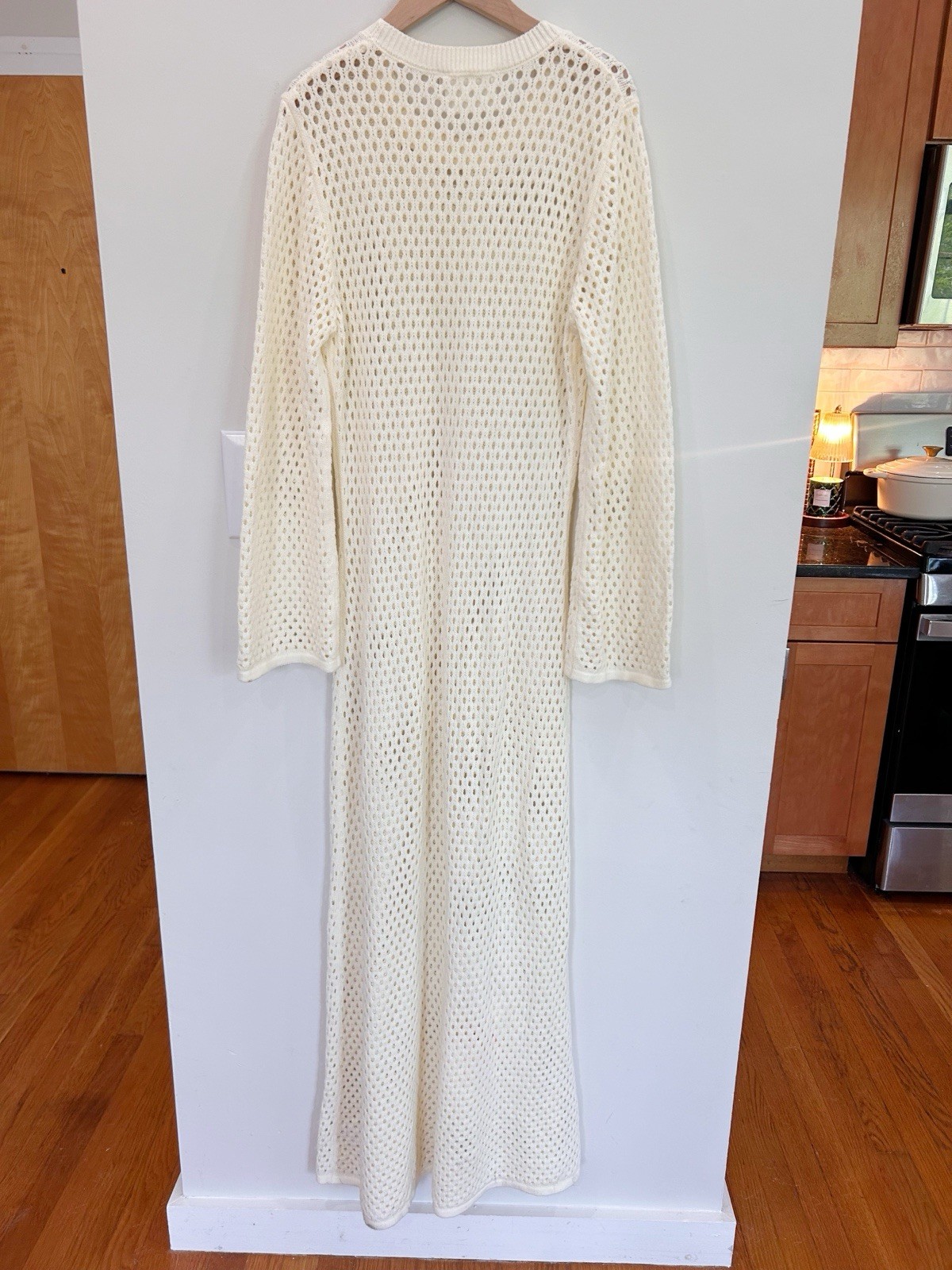 Hyacinth House Tuckernuck Cream Knit Long Sleeve Amanyara Dress M