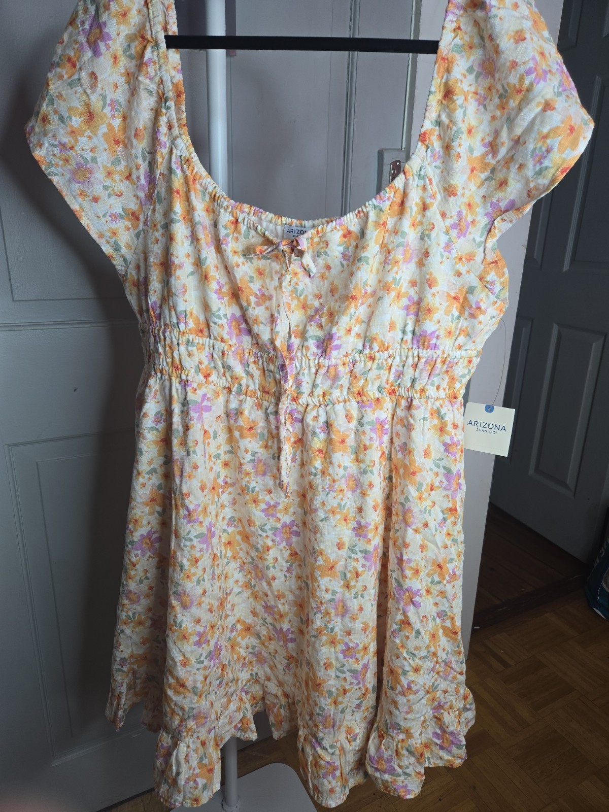 Arizona Jean Co. Orange Multi Floral Dress