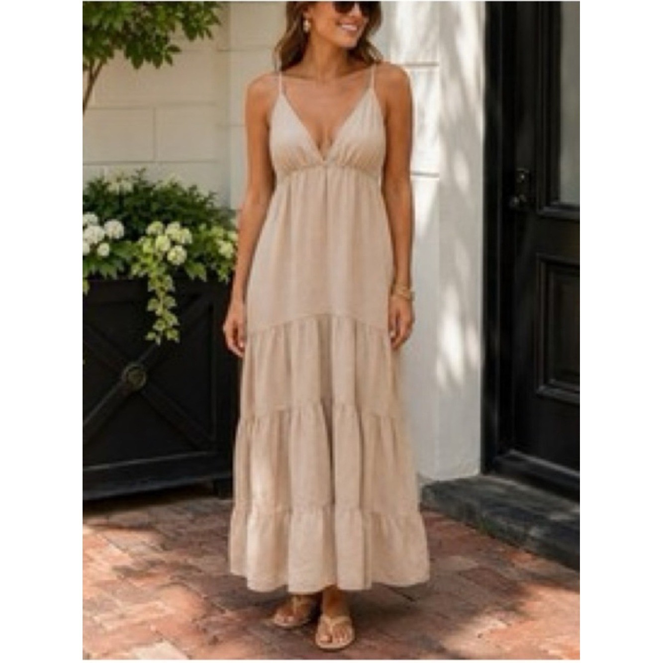 Sea Spice | 100% Peruvian Cotton Samantha Tiered Maxi Dress – Beachy Boho Summer