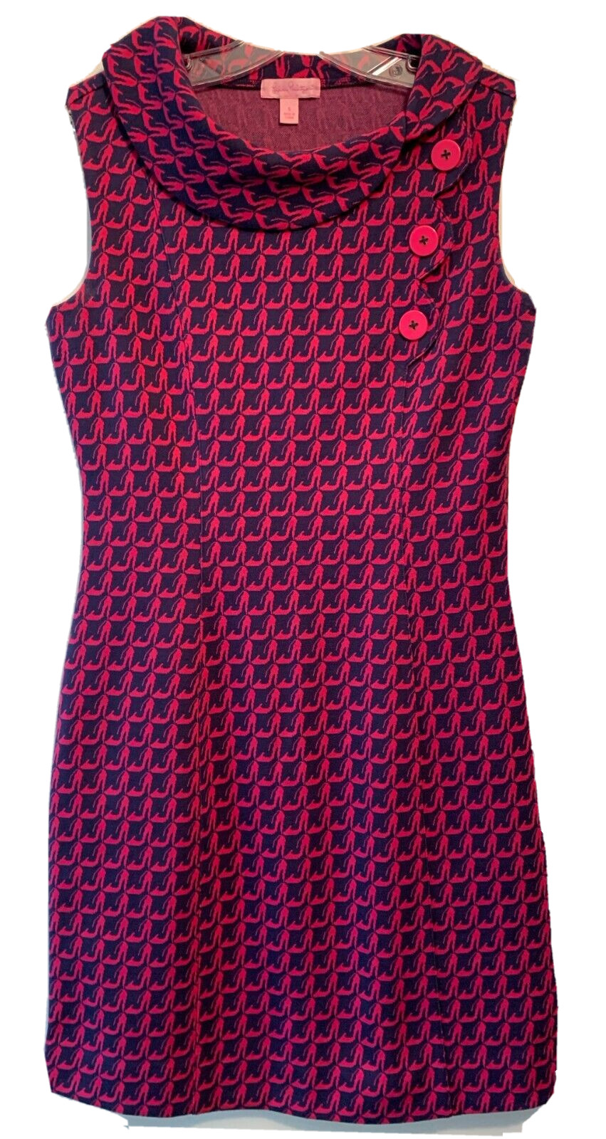 Lilly Pulitzer Sz S Hi-Heeled 👠 Shoe Print Knit Finn Shift Dress $188 Women’s