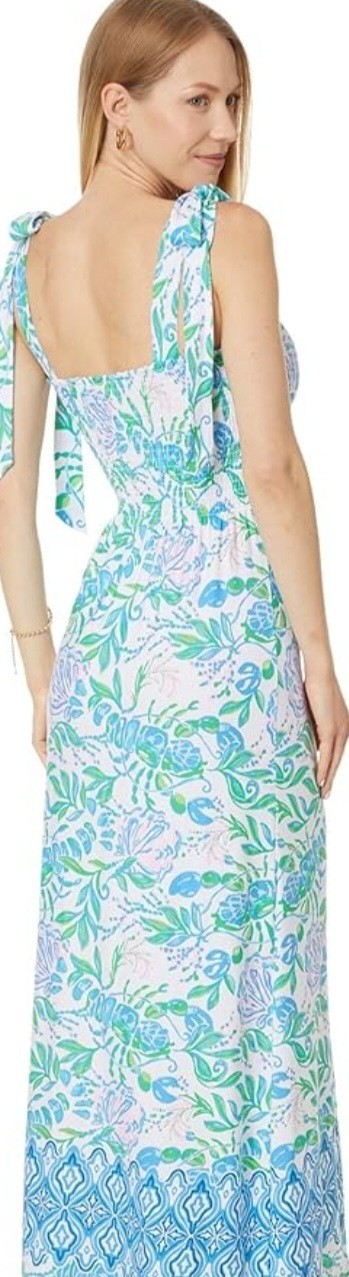 Lilly Pulitzer Kailua Smocked Maxi Dress – “Just A Pinch” Large