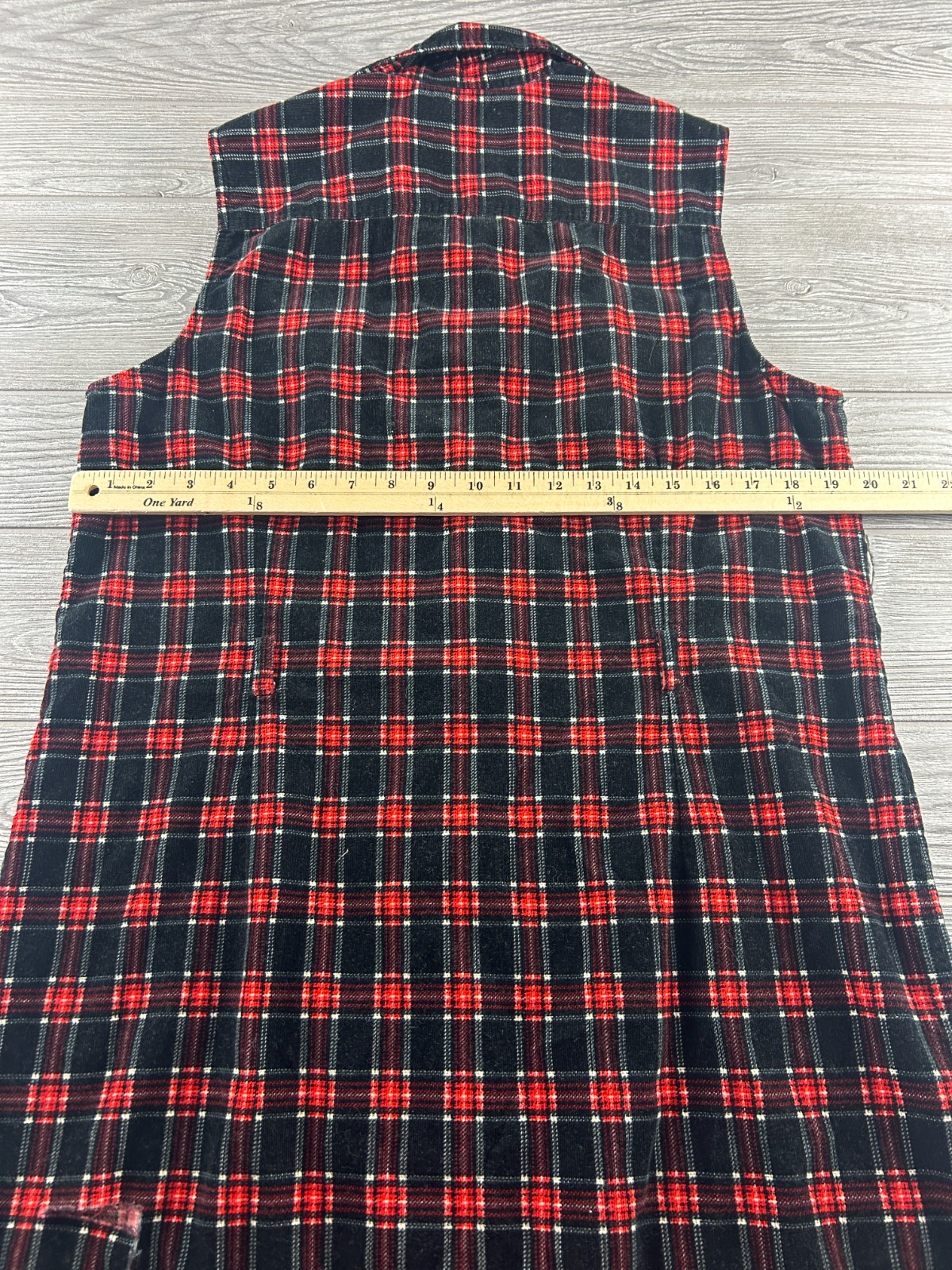 Pendleton Plaid Button Front Sleeveless Dress Women’s Size 12 USA Made