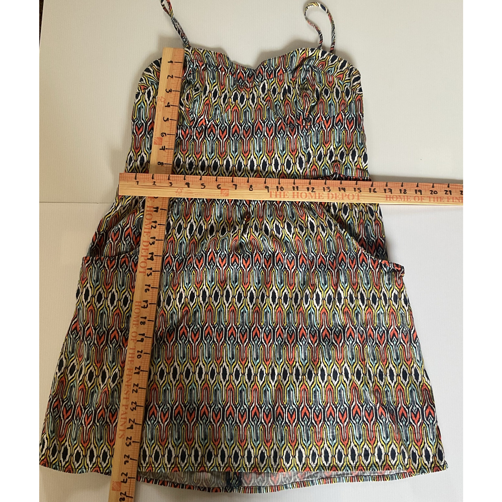 Mossimo Supply Co. Women’s Strap Multi-Color Printed Sun Mini Dress – Size L