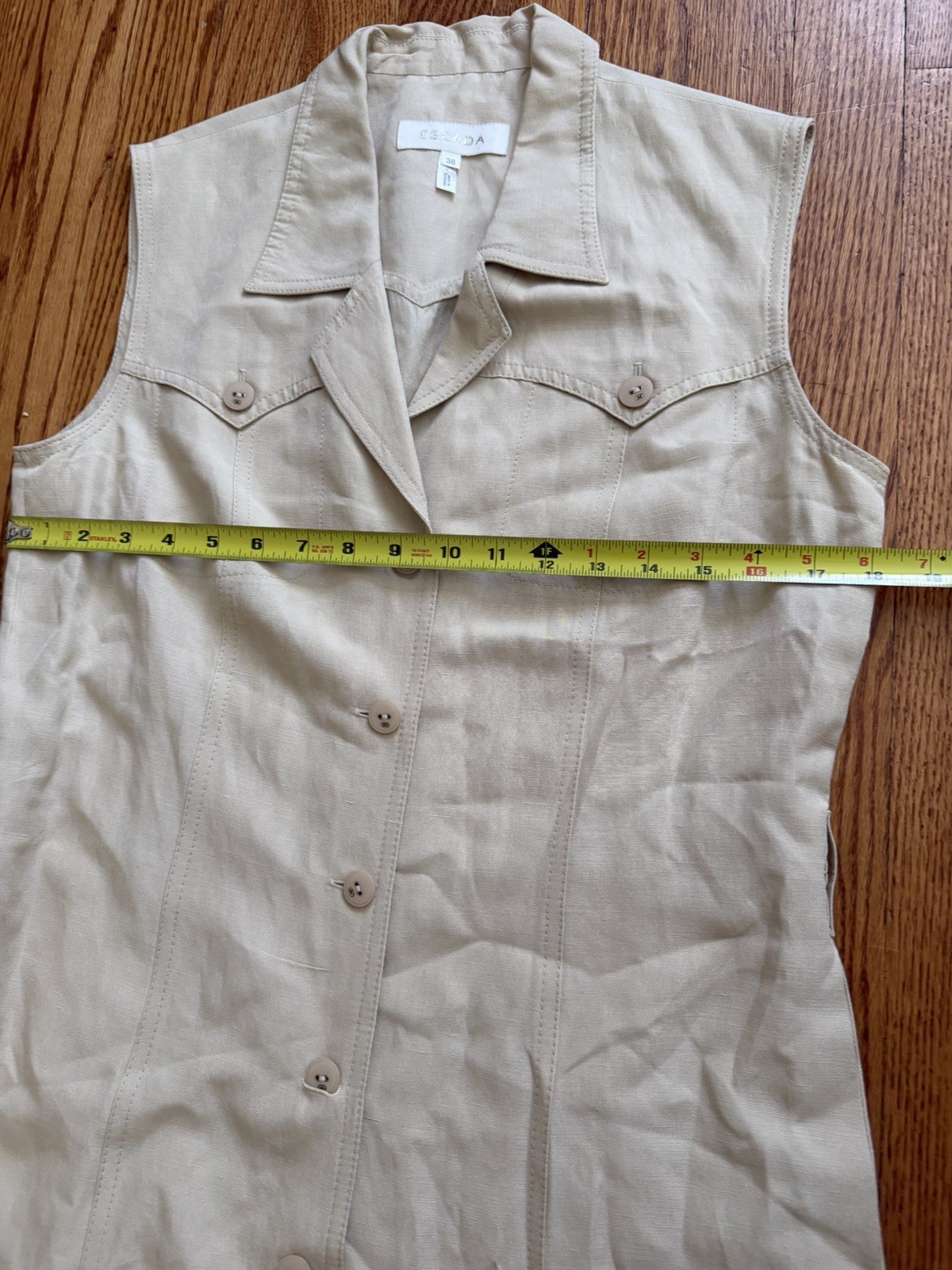 Escada Dress 59% Silk 41% Linen Size 38 (missing Belt)