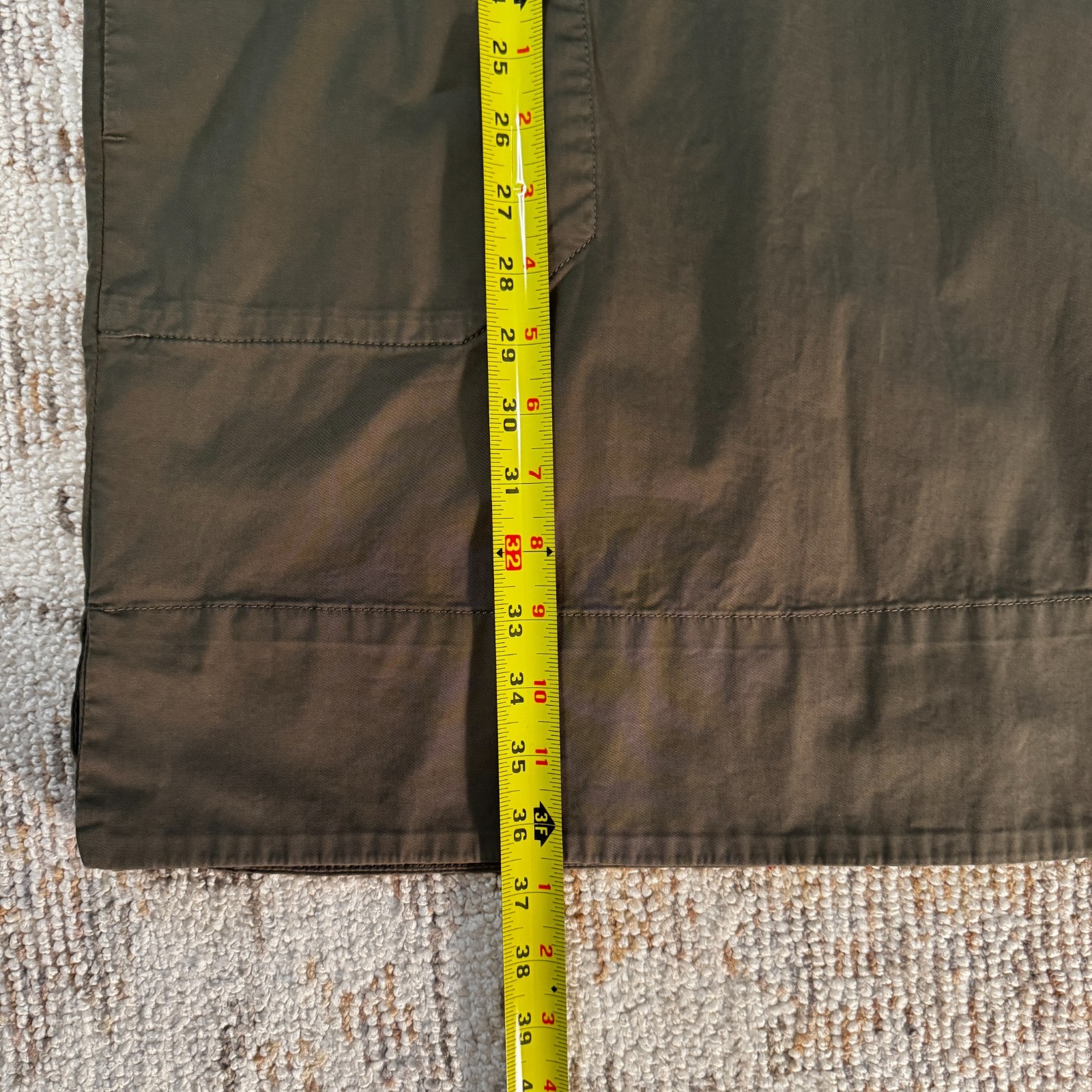 EVERLANE 2026 Easy Workwear Dress Olive Green Oversized Women’s Size Small