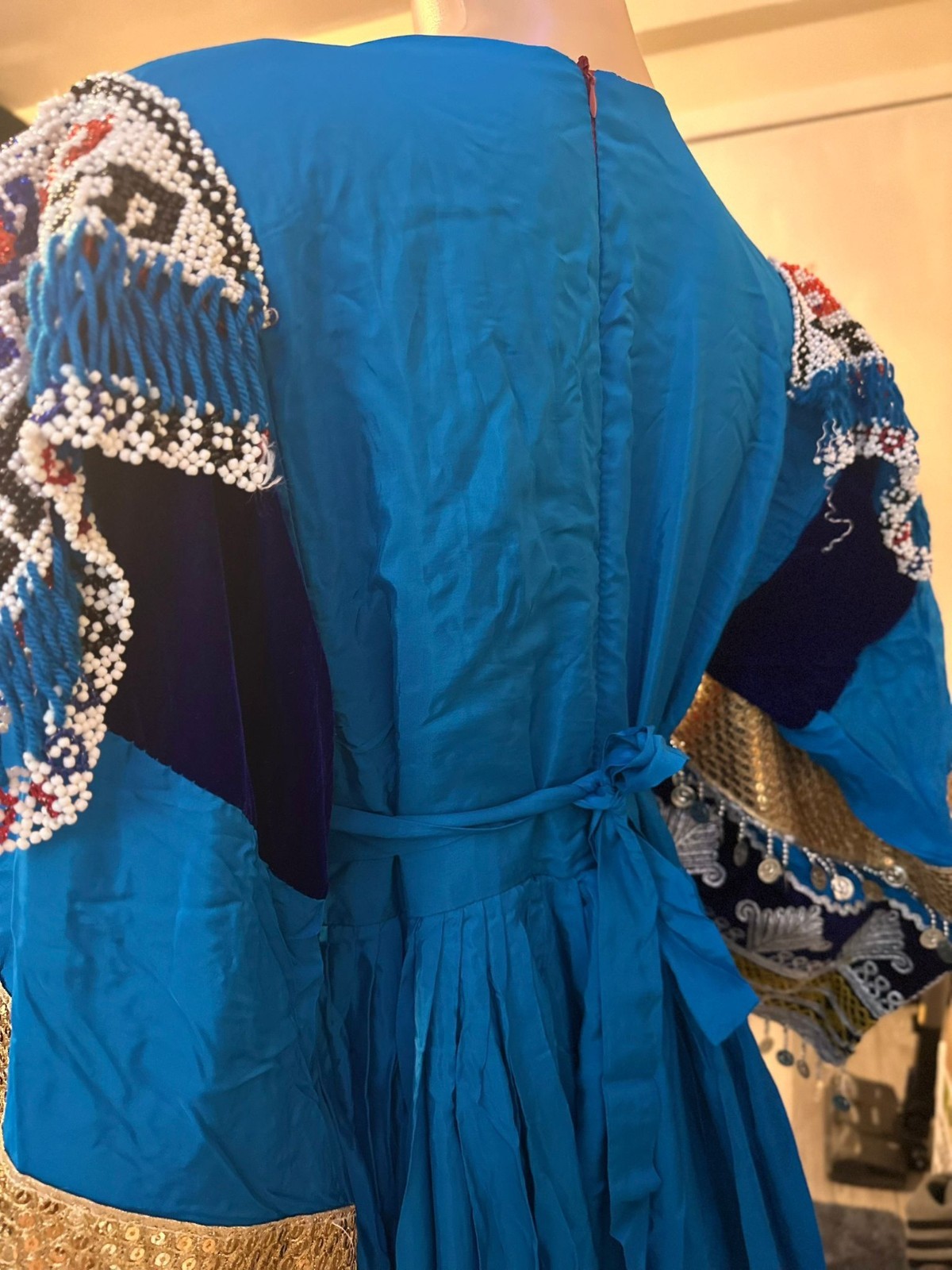 Afghan Maxi Dress – Blue