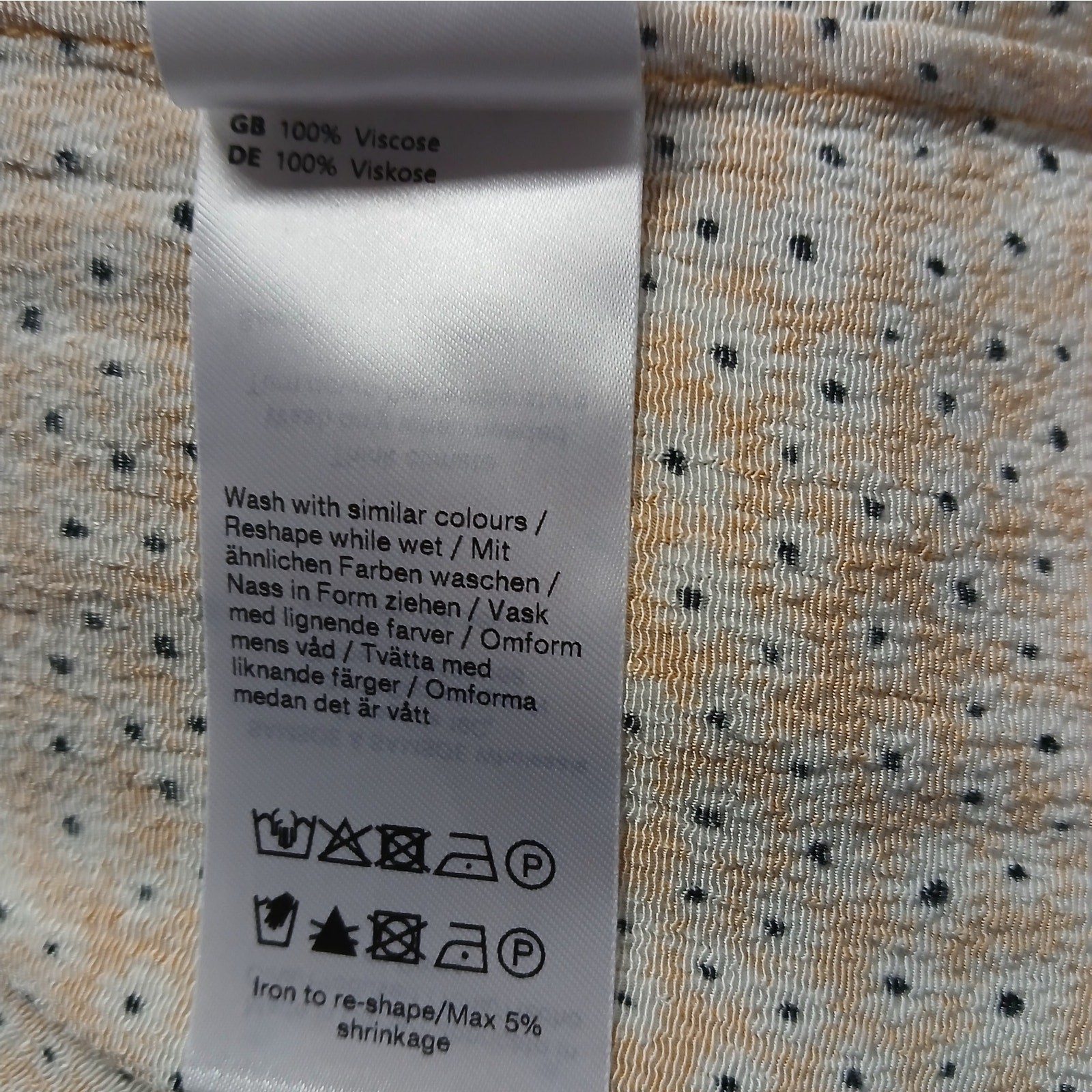 Samsoe Samsoe Women’s Dress Size Large Yellow Floral Cottagecore Boho Casual